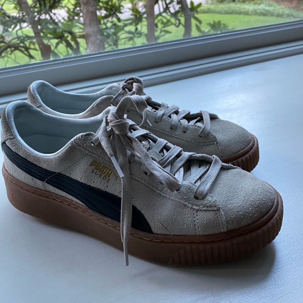 Puma Basket Suede Platform Sneakers